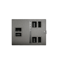 LA-SB28 Caisson de Basses Actif Professionnel Double 18 Pouces avec Module d'Amplification