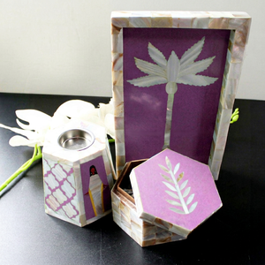 Modern Handmade Mother Pearl Inlay Eco-Friendly Incense Holder Bakhoor <b>Burner</b> Set Religious Use High Quality Ramadan Eid Festive - Product Image 1