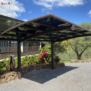 كاربورتس الألومنيوم المزدوج مرآب بولي كربونات شعبية في أوروبا - Product Image 4