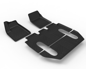 Tapis de sol de voiture toutes saisons en TPE pour Tesla Model X 6 places 2023, ensemble complet, 100 % imperméables, faciles à nettoyer - Product Image 2