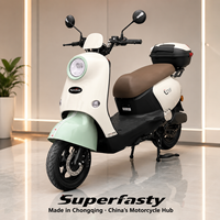 Moto électrique de tourisme personnalisée de haute qualité, haute performance, super rapide, 2000W, rechargeable, freins à double disque, lithium, Chine