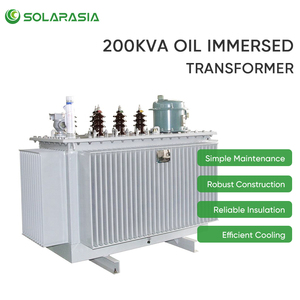 Transformador Eficiente de Resina Fundida para Uso en Exteriores, Trifásico, de 200 kVA, con Enfriamiento por Aceite, de Aluminio y Cobre - Product Image 3