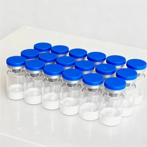 Blue Silver <b>Crimp</b> Cap Clear Borosilicate Vials, Plastic Tray Pack Mini Glass Bottles For White Powder Sample Storage - Product Image 6