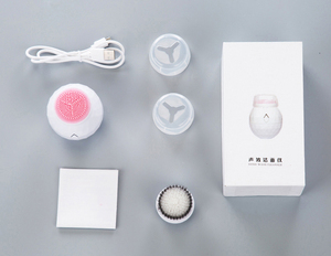 Belleza instrumento <span class=keywords><strong>2</strong></span> <span class=keywords><strong>en</strong></span> 1 eléctrico a prueba de <span class=keywords><strong>Sonic</strong></span> cepillo de limpieza Facial - Product Image 6