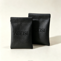Pochette de voyage pour cosmétiques et bijoux en cuir PU imperméable avec logo personnalisé, fermeture magnétique