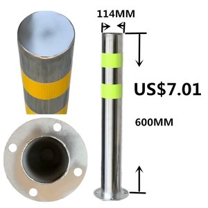 Paslanmaz çelik açık park baba anti-çarpışma trafik yol dik kutup bariyer LED ışık mühendis sınıf IP10 - Product Image 3