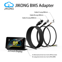 Accessoires JK BMS en stock UE – Écran TFT LCD 4,3/3,2/2,0 pouces en ABS+PC – Indicateur de tension, courant, SOC et température