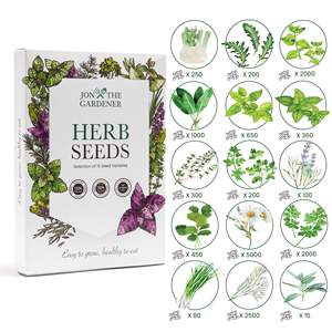 Jon Gardener 15 variétés d'herbes Collection jardin d'herbes parfait <span class=keywords><strong>pour</strong></span> le Royaume-Uni, y compris la <span class=keywords><strong>menthe</strong></span> basilic pots de fleurs jardinières Simple 15,000 <span class=keywords><strong>pour</strong></span> - Product Image 1