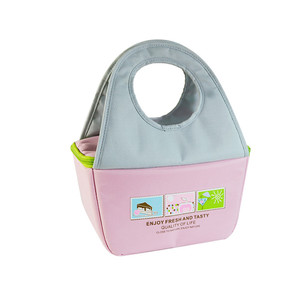 Nouveau style de fabrication, sac à main d'isolation thermique avec logo imprimé sur mesure, les étudiants prennent un sac de boîte à lunch de riz avec un repas plat - Product Image 1