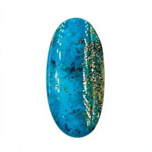Turquesa persa cabujón ovalado pulido tamaño palma de la mano 34 x 17 x 8 mm forma libre Gema suelta para fabricación de joyas precio al por mayor - Product Image 1