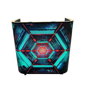 <span class=keywords><strong>DJ</strong></span> gian hàng xách tay màn hình LED <span class=keywords><strong>DJ</strong></span> trạm mặt tiền bàn đứng bảng LED màn hình hiển thị cho Câu lạc bộ đêm trung tâm mua sắm bán lẻ 2-năm - Product Image 2