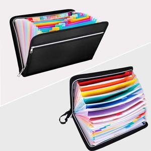 Yhx Nhà máy cung cấp A4 Chống cháy tài liệu thư mục văn phòng trường sử dụng màu sắc mở rộng dây kéo nộp hồ sơ thư mục - Product Image 3