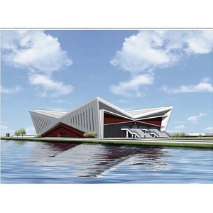 LF struttura spaziale prefabbricata in acciaio leggero di alta qualità <span class=keywords><strong>sala</strong></span> espositiva <span class=keywords><strong>sala</strong></span> conferenze saldatura personalizzata taglio piegatura - Product Image 4