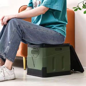 Toilettes pliantes d'urgence portables pour camping en extérieur, pour voiture autonome, anti-odeur, pour femmes, en plastique, décontractées - Product Image 4