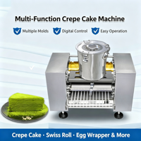Machine à crêpes électrique haut de gamme à commande automatique pour hôtel, plaque à galettes, haute efficacité, facile à nettoyer