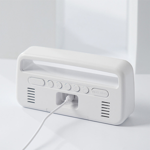 Phòng ngủ sinh viên USB sạc khối lượng Led điều khiển bàn 3D bảng đài phát thanh hành tinh sân khấu điện tử kỹ thuật số Đồng hồ báo thức với Loại C - Product Image 5