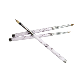 Ensemble de pinceaux à ongles liquides en forme de cœur orange pêche, pinceaux pour la peinture au gel UV acrylique, pour la conception de manucure - Product Image 1