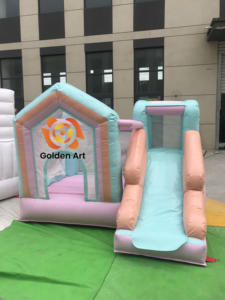 Ticari özel ev şeklinde şişme kaleler küçük en çok satan öğeler kapalı ve açık çocuk eğlenceli şişme slaytlar - Product Image 3