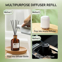 Diffuseur d'ambiance en rotin de qualité hôtelière, format industriel, sans flamme, recharge d'huiles essentielles d'aromathérapie, sans alcool, double scellage