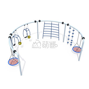 Moetry <span class=keywords><strong>Super</strong></span> lungo commerciale in metallo <span class=keywords><strong>altalena</strong></span> set parco giochi all'aperto per bambini Columpio sedia a dondolo per Parque giardino residenziale della scuola - Product Image 5