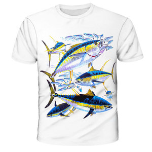 Été Harajuku Carp Fish Print Hommes Femmes T Shirts Casual Breathable Round Neck Short Sleeve Sports Oversized T-shirts Clothing - Product Image 3