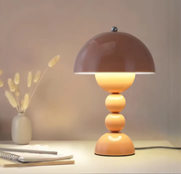Lampe de table champignon sans fil 3 couleurs gradable nordique moderne portable pot de fleurs LED