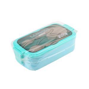 Boîte à <span class=keywords><strong>lunch</strong></span> bento rectangulaire en plastique de 980 ml, personnalisable avec logo, grande capacité, anti-fuite, pour le bureau et l'extérieur - Product Image 6