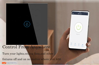 Interrupteur de chauffe-eau intelligent rétro standard européen Mater en PC, 20A/40A, haute puissance, avec panneau tactile et contrôle à distance via application, protection contre les surtensions