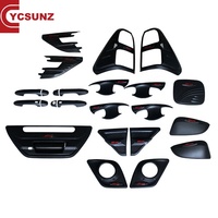 YCSUNZ 2017 Hilux Revo Kits noirs ABS Combo complet 9 pièces pour Toyota Hilux Revo 2015 2016 2018 Accessoires Hilux
