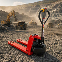 Transpalette électrique au lithium TOSO 2 tonnes 48V/15Ah avec pneus en PU, longueur de fourche 1150 mm, déplaceur latéral électrique pour la manutention en entrepôt