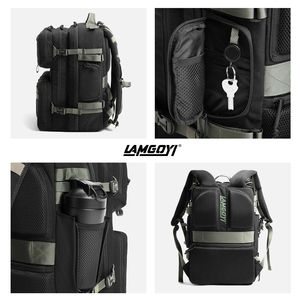 LAMGOYI Sac à dos pour ordinateur portable avec fermeture éclair unisexe USB résistant à l'eau Sac à dos tactique de gymnastique pour la randonnée - Product Image 5
