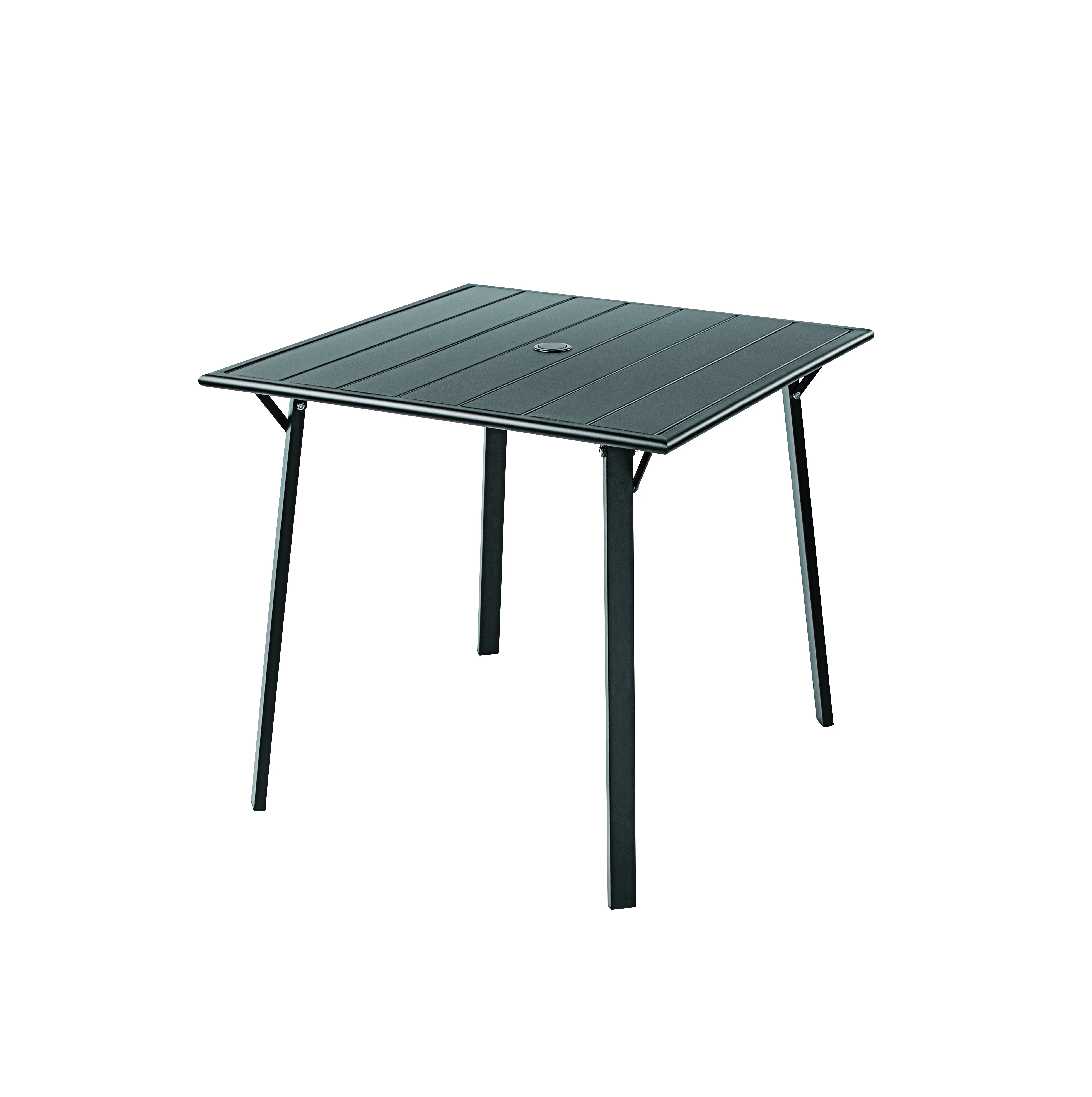 2022 High Quality Metal Furniture Iron Work Dining Tables Square Table Slatted Table for Sale