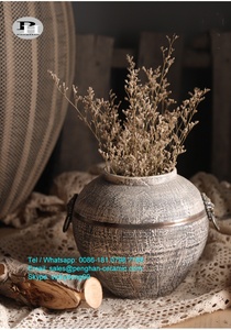 Vaso in Ceramica da Tavolo Personalizzato <span class=keywords><strong>con</strong></span> Testa di Leone in Bronzo, Fornitore Cinese - Product Image 3