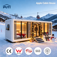 Cabane de Noël Apple 26 m² Maison préfabriquée Modulaire avec cuisine prête pour le glamping en resort