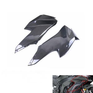 Panneaux latéraux supérieurs avant 100% en fibre de carbone sèche 3K pour Kawasaki ZX-10R 2021+ – Carénage supérieur de la carrosserie - Product Image 1