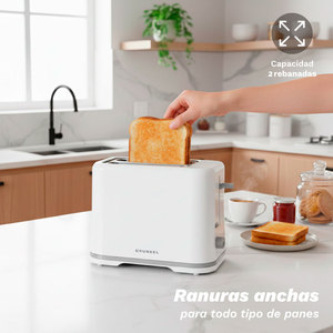 Grunkel Tostapane a doppia fessura 870W 6 livelli Bianco - Product Image 4