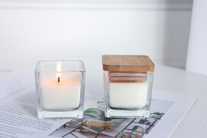 <strong>Small</strong> Jar <strong>Candles</strong> with Wooden Lid Natural Soy Wax with 10% Fragrance Oil Customized Gift Box Packing Clean Burning - Product Image 3