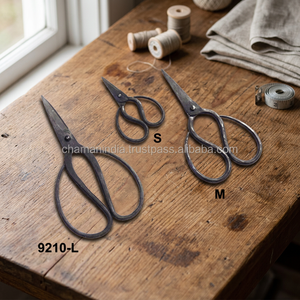 Ciseaux de coupe en fer forgé Chaman India Black Blacksmith - Product Image 3