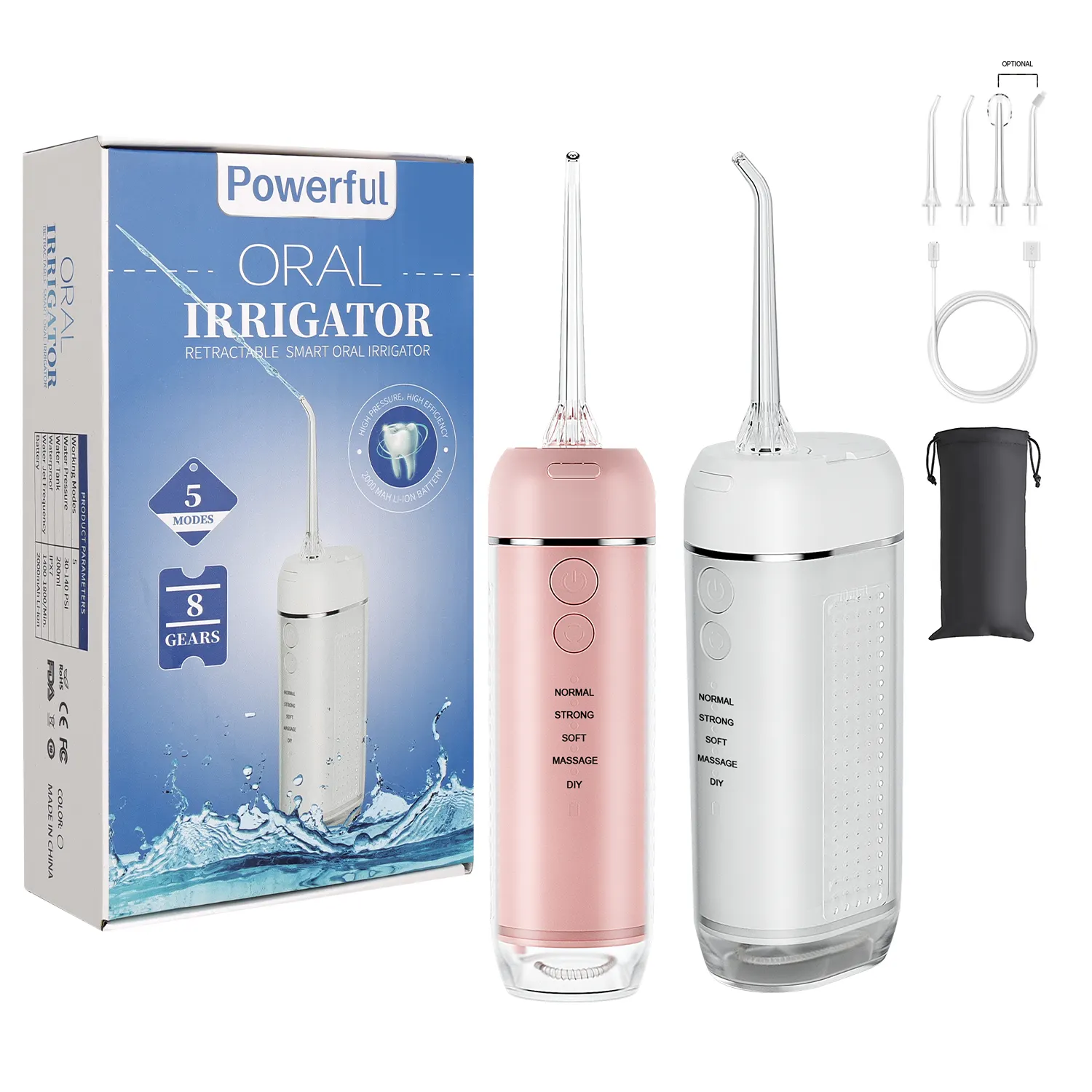 Harga pabrik Cina gaya Mini baru irigator Oral portabel kualitas terbaik Flosser air untuk perjalanan dan penggunaan rumah