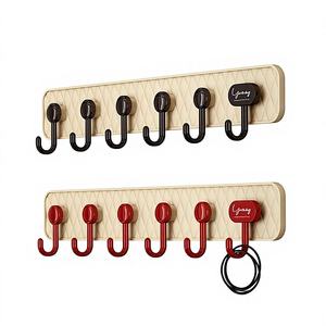 Crochets à ventouse <span class=keywords><strong>sans</strong></span> perçage, crochets muraux en plastique ultra-résistants pour porte, cuisine, salle de bain - Product Image 1