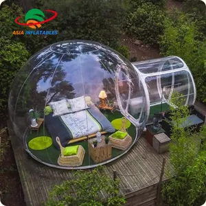 The latest sensation of star gazer bubble cabins transparent inflatable bubble tents inflatable camping oem customized asia inflatables