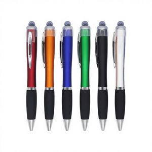 Stylo tactile LED promotionnel de haute qualité avec logo laser personnalisé, encre multicolore, différentes tailles pour stylo à bille - Product Image 1