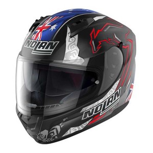 Casco Integrale Replica Nolan N60 6 Blu Nero Rosso L in Policarbonato per Moto - Product Image 1