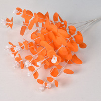 Fleurs artificielles en soie d'eucalyptus modernes faites à la main à 16 branches, pour la décoration de la maison, les mariages, les bouquets, les plantes murales et les accessoires de photographie en extérieur