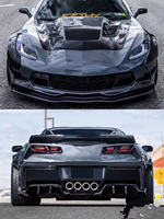Capó de Fibra de Carbono para Chevrolet Corvette, Capó de Fibra de Carbono Estilo Cristal Transparente para Corvette, Accesorios para Parachoques de Corvette, Kit de Carrocería