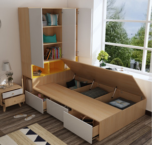 New Design Tatami <strong>Bed</strong> Wardrobe One Bedroom <strong>Single</strong> Child High Box <strong>Storage</strong> <strong>Bed</strong> - Product Image 6