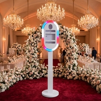 Meilleures Ventes 2025 : Kiosque à Selfie avec Anneau Lumineux LED, Support Photo Booth Portable pour iPad avec Télécommande