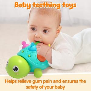 Juguete de Tortuga Eléctrica para <span class=keywords><strong>Bebés</strong></span>, para el Tiempo Boca Abajo, Desarrollo Educativo Temprano, Guía de Aprendizaje para Gatear, Tortuga con Luz y Música - Product Image 5