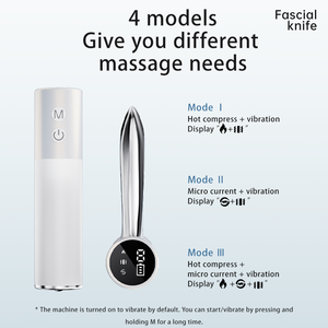 Tendances Nouveau dispositif de beauté Microcourant Guasha <span class=keywords><strong>Appareil</strong></span> de massage électrique chauffant portable Vibration Détoxification du corps Lifting du visage - Product Image 3
