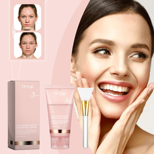 <span class=keywords><strong>Masque</strong></span> en tissu au collagène HOYGI avec vitamine C, crème hydratante et nettoyante douce pour le <span class=keywords><strong>visage</strong></span>, effet blanchissant et raffermissant, résistant aux déchirures - Product Image 1